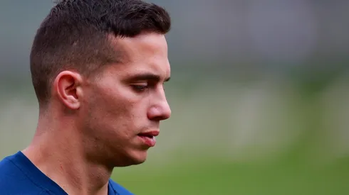 Iván Marcone en un entrenamiento con Cruz Azul