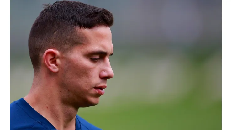 Iván Marcone en un entrenamiento con Cruz Azul