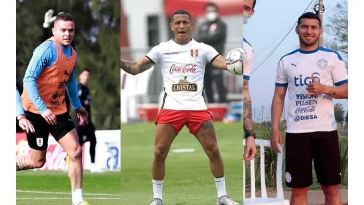 Rodríguez, Yotún y Escobar en selección.