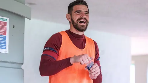 Andrés Gudiño durante un entrenamiento de Cruz Azul
