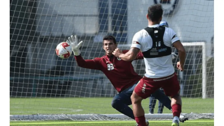 Sebastián Jurado en el entrenamiento