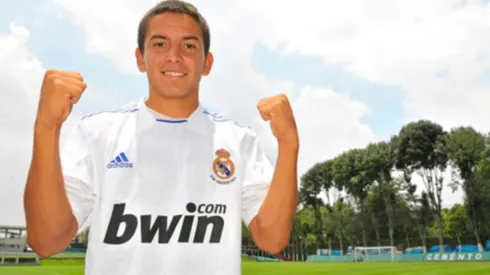 Diego Martínez con el Real Madrid