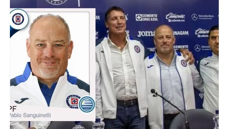 Pablo Sanguinetti (cuarto de izquierda a derecha) se fue de Cruz Azul en julio.