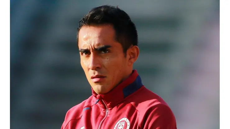 Rafael Baca en un entrenamiento con Cruz Azul