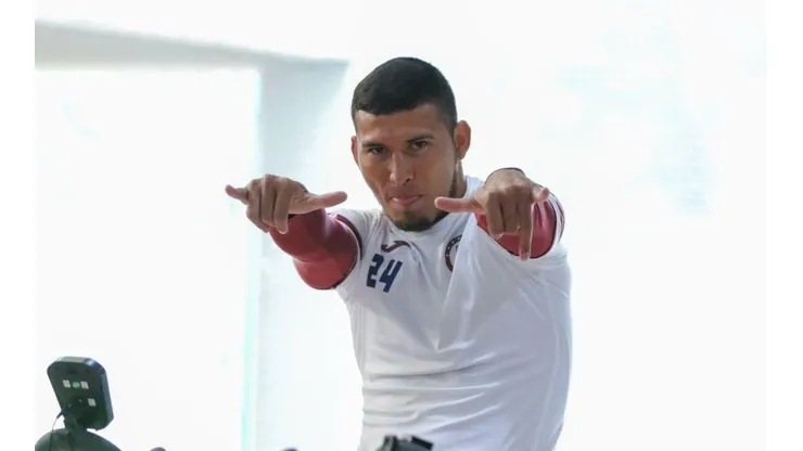 Juan Escobar volvió a entrenar hoy.