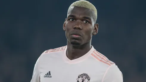 Paul Pogba en un partido con el Manchester United