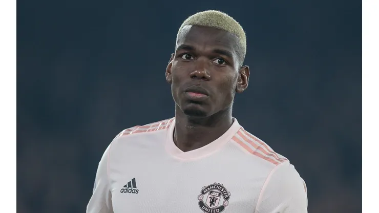 Paul Pogba en un partido con el Manchester United