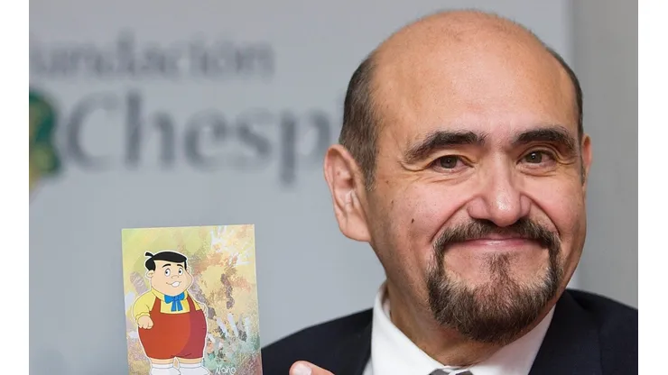 Édgar Vivar en la fundación Chavo del 8