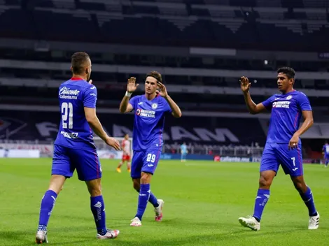 Cruz Azul goleó al Necaxa por la J7 y volvió a la cima de Liga MX