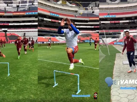 Cruz Azul entrena en el Azteca para preparar el juego ante Necaxa