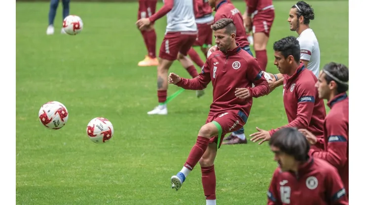 Pablo Ceppelini en el entrenamiento de hoy