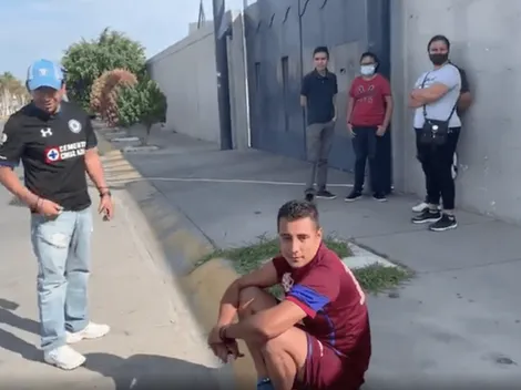 Afición llega al estadio para apoyar a Cruz Azul ante San Luis