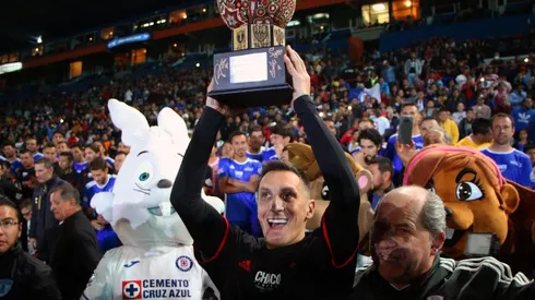 Christian Giménez en su retiro del futbol.