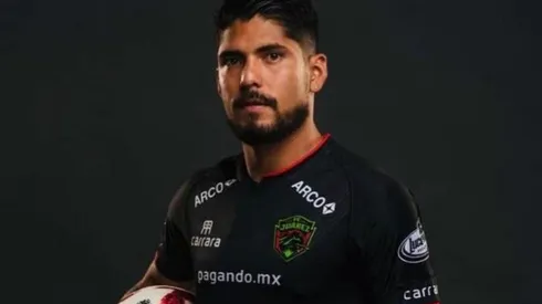 Martín Galván en su presentación con Juárez