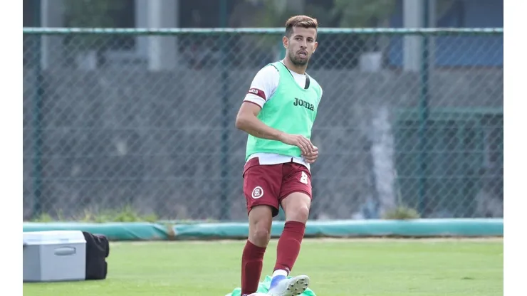Pablo Ceppelini en un entrenamiento con Cruz Azul