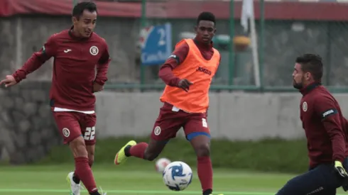 Rafael Baca y Jonathan Borja en un entrenamiento
