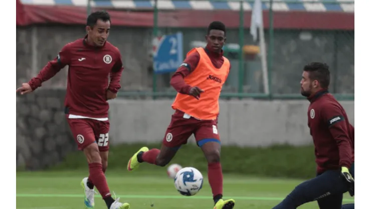 Rafael Baca y Jonathan Borja en un entrenamiento