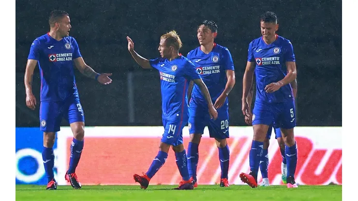 Cruz Azul en el partido ante Santos