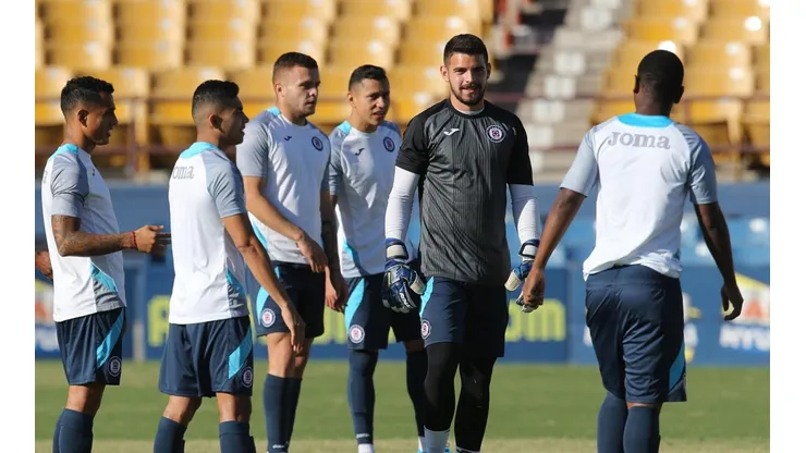 Andrés Gudiño en un entrenamiento