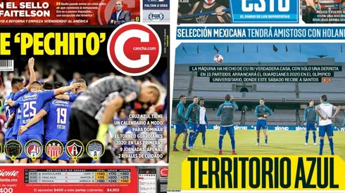 Cruz Azul y su carácter se llevan las portadas de hoy en México