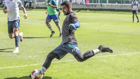 Andrés Gudiño en el entrenamiento