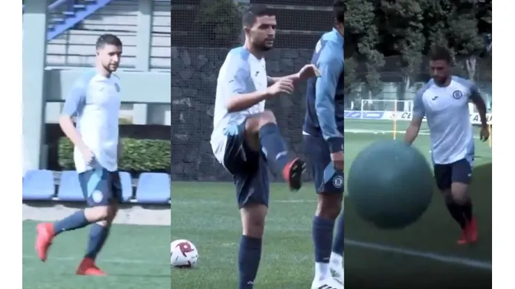 Rivero completó su primera práctica como nuevo fichaje de Cruz Azul