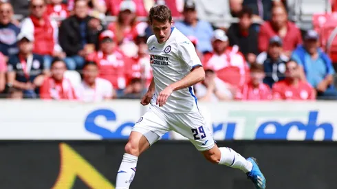 Santiago Giménez en el partido ante el Toluca