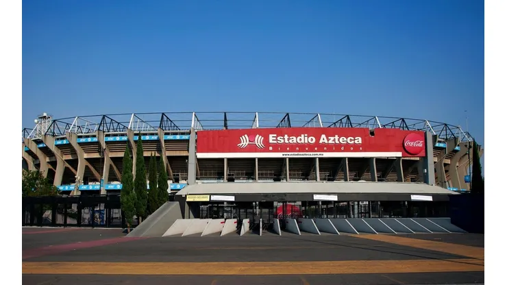 Panorámica de las afueras del Estadio Azteca