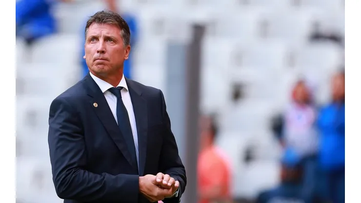 Siboldi en un partido del Clausura 2020