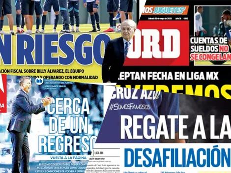 Cruz Azul y su caso judicial se toman las portadas en México este sábado