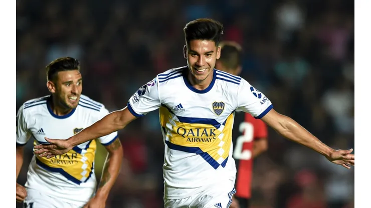 Pol Fernández en el partido entre Boca Juniors vs. Colón por la Superliga argentina