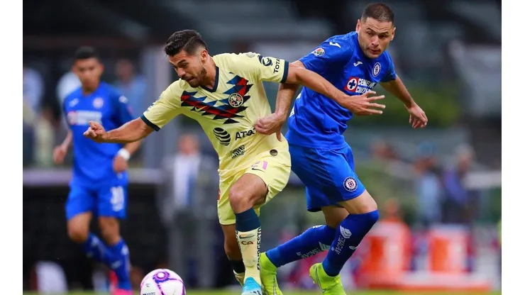 Pablo Aguilar en el Clásico Joven del torneo Apertura 2019