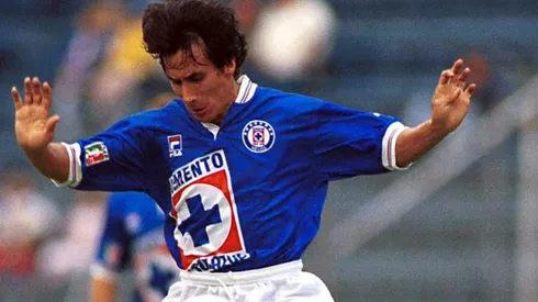 Guadalupe Castañeda en un partido con Cruz Azul