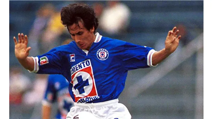 Guadalupe Castañeda en un partido con Cruz Azul