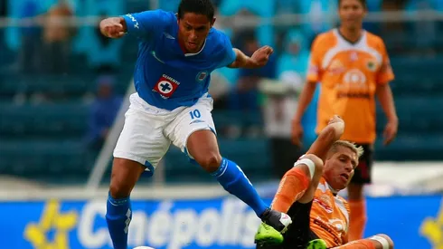 Ramón Núñez en un partido de Cruz Azul