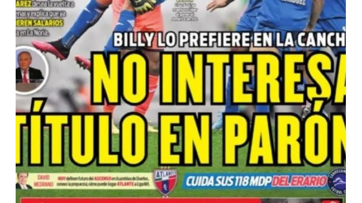 Con o sin futbol: Cruz Azul sigue llevándose las portadas de diarios