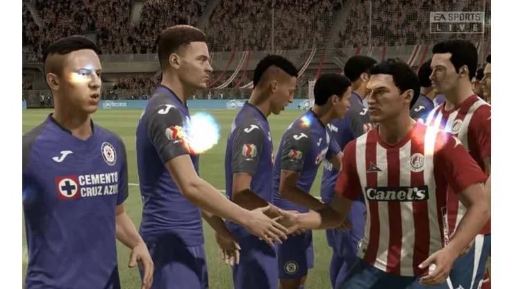 Partido entre Cruz Azul y San Luis en la jornada 2 de la eLiga MX