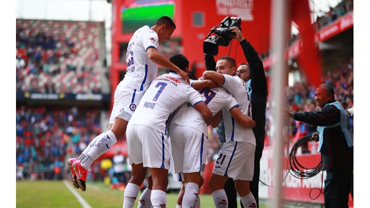 El equipo celebra un tanto ante el Toluca en el Clausura 2020 de la Liga MX