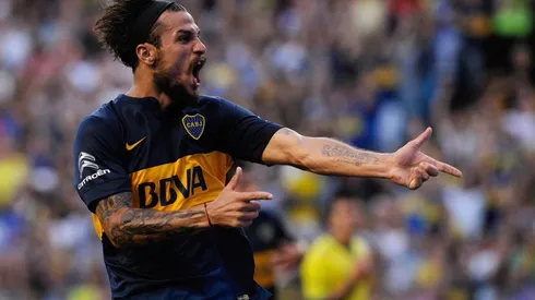 Daniel Osvaldo cuando jugaba con Boca Juniors