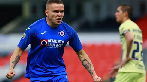 'Cabecita' Rodríguez celebra el tanto ante el América en la jornada 10