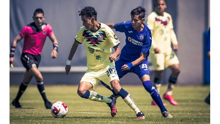 Cruz Azul Sub-20 cae por goleada ante el América en el Clásico Joven