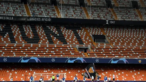 Partido entre Valencia vs. Atalanta de Liga de Campeones a puerta cerrada