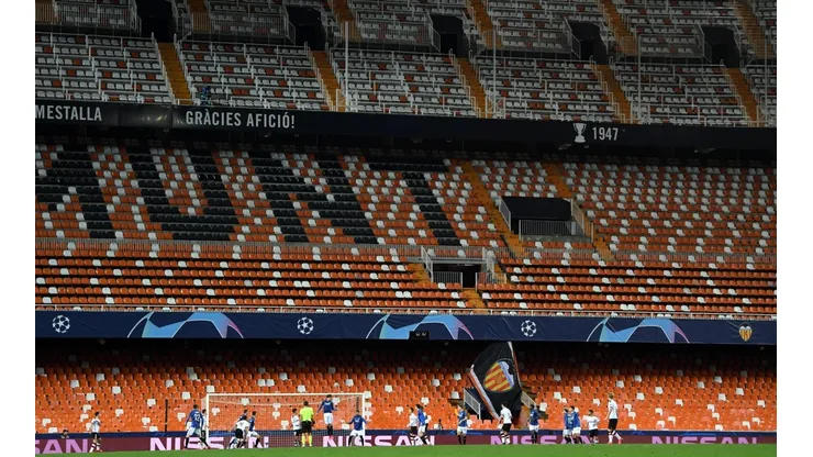 Partido entre Valencia vs. Atalanta de Liga de Campeones a puerta cerrada