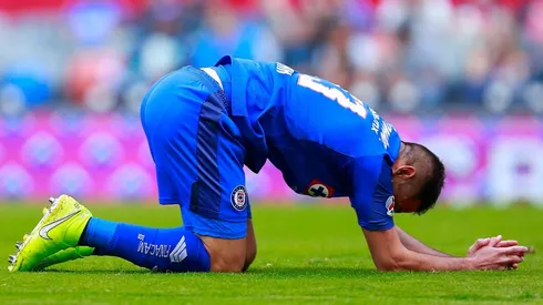 Pablo Aguilar al momento de su lesión en el partido entre Cruz Azul vs. Atlas del Clausura 2020