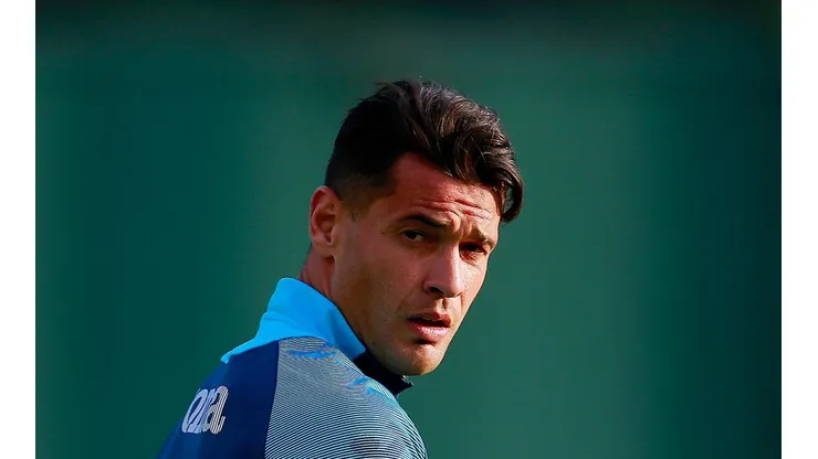 Caraglio en un entrenamiento