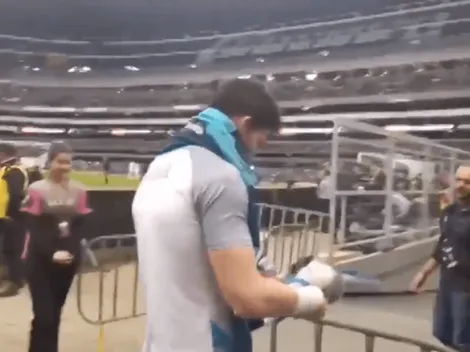 Jurado tuvo un destacable momento con la afición azul