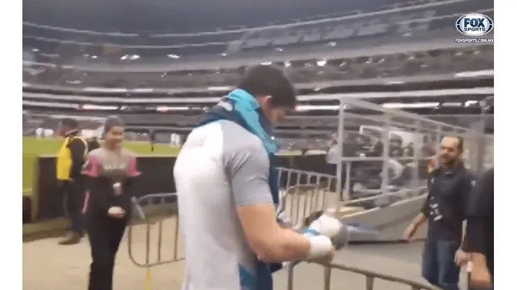 Jurado tuvo un destacable momento con la afición azul.