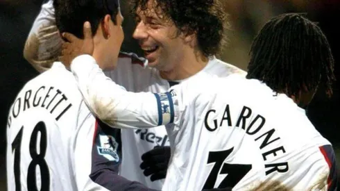 Borgetti y Gardner en su etapa en el Bolton