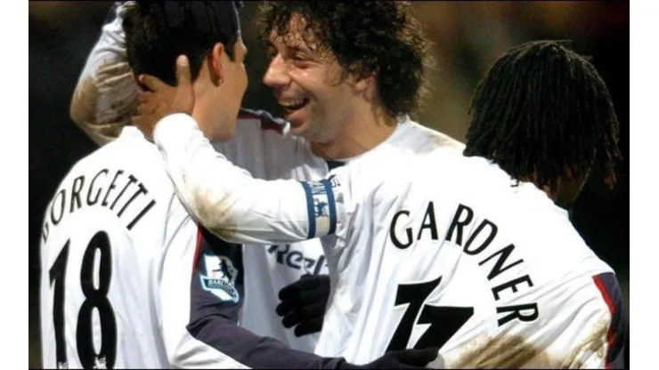 Borgetti y Gardner en su etapa en el Bolton