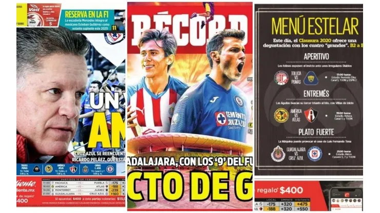 El duelo estelar del fin de semana se toma la prensa azteca